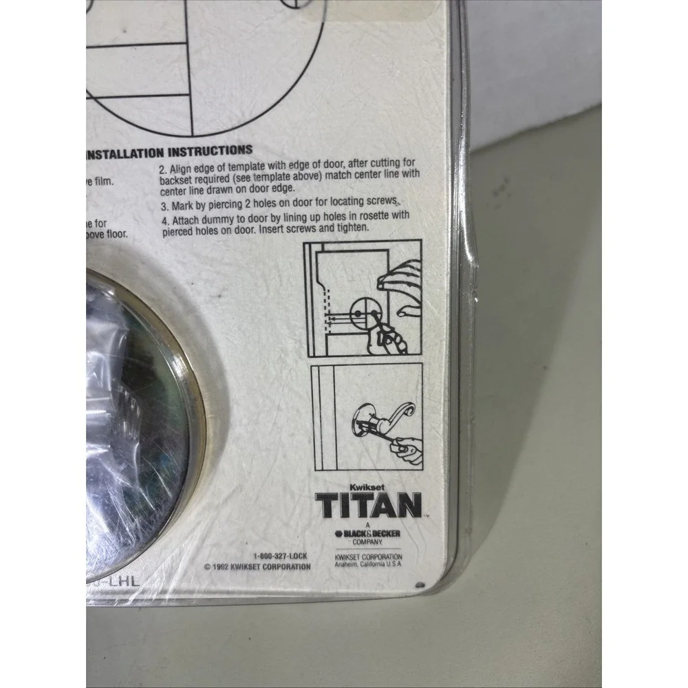 Kwikset Titan Solid Brass Dummy Lever Left Handed Polished Brass 0108068000LHL